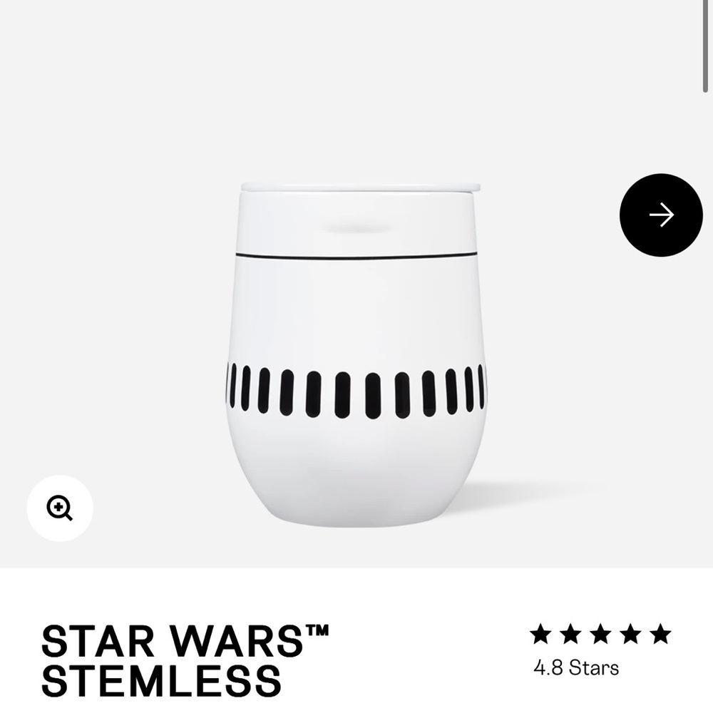 Star Wars stemless stormtrooper corcksicle